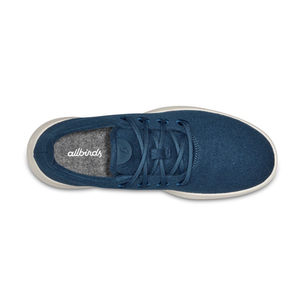 Allbirds Women\'s Sneakers Navy - Wool Runners - 52179GXYK